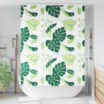 Casa si Gradina - Textile si covoare - Rulouri si jaluzele - Jaluza cu role de dus cu caseta 150x240cm latime material 146cm, frunze verzi - Infinity.ro