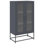 Casa si Gradina - Mobilier - Comode si corpuri - Corpuri bucatarie - Dulap inalt, antracit, 68x39x123 cm, otel - Infinity.ro