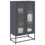 Casa si Gradina - Mobilier - Comode si corpuri - Corpuri bucatarie - Dulap inalt, antracit, 68x39x123 cm, otel - Infinity.ro