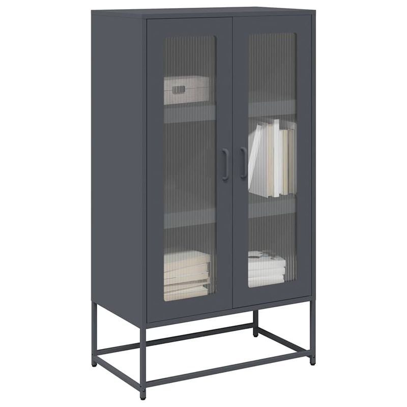 Casa si Gradina - Mobilier - Comode si corpuri - Corpuri bucatarie - Dulap inalt, antracit, 68x39x123 cm, otel - Infinity.ro