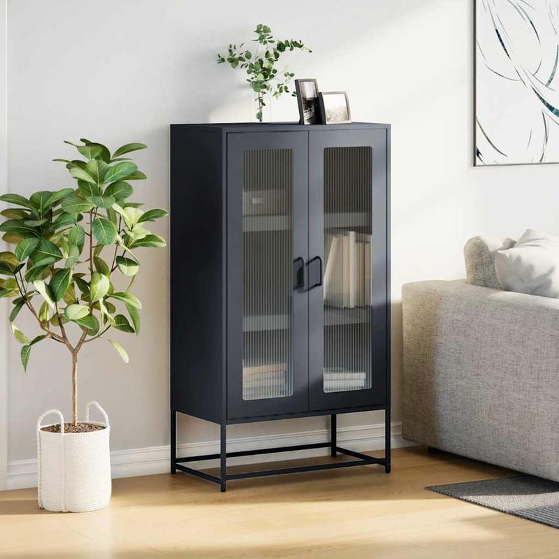 Casa si Gradina - Mobilier - Comode si corpuri - Corpuri bucatarie - Dulap inalt, antracit, 68x39x123 cm, otel - Infinity.ro
