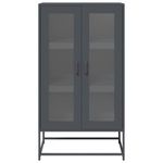 Casa si Gradina - Mobilier - Comode si corpuri - Corpuri bucatarie - Dulap inalt, antracit, 68x39x123 cm, otel - Infinity.ro