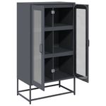 Casa si Gradina - Mobilier - Comode si corpuri - Corpuri bucatarie - Dulap inalt, antracit, 68x39x123 cm, otel - Infinity.ro