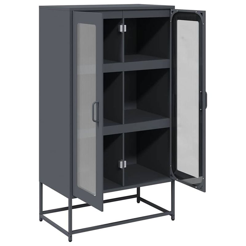 Casa si Gradina - Mobilier - Comode si corpuri - Corpuri bucatarie - Dulap inalt, antracit, 68x39x123 cm, otel - Infinity.ro