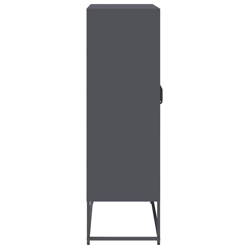 Casa si Gradina - Mobilier - Comode si corpuri - Corpuri bucatarie - Dulap inalt, antracit, 68x39x123 cm, otel - Infinity.ro