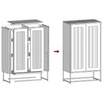 Casa si Gradina - Mobilier - Comode si corpuri - Corpuri bucatarie - Dulap inalt, antracit, 68x39x123 cm, otel - Infinity.ro