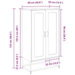 Casa si Gradina - Mobilier - Comode si corpuri - Corpuri bucatarie - Dulap inalt, antracit, 68x39x123 cm, otel - Infinity.ro