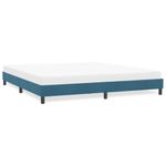 Casa si Gradina - Mobilier - Paturi si accesorii - Paturi - Cadru de pat fara saltea Albastru inchis 180x220 cm catifea - Infinity.ro