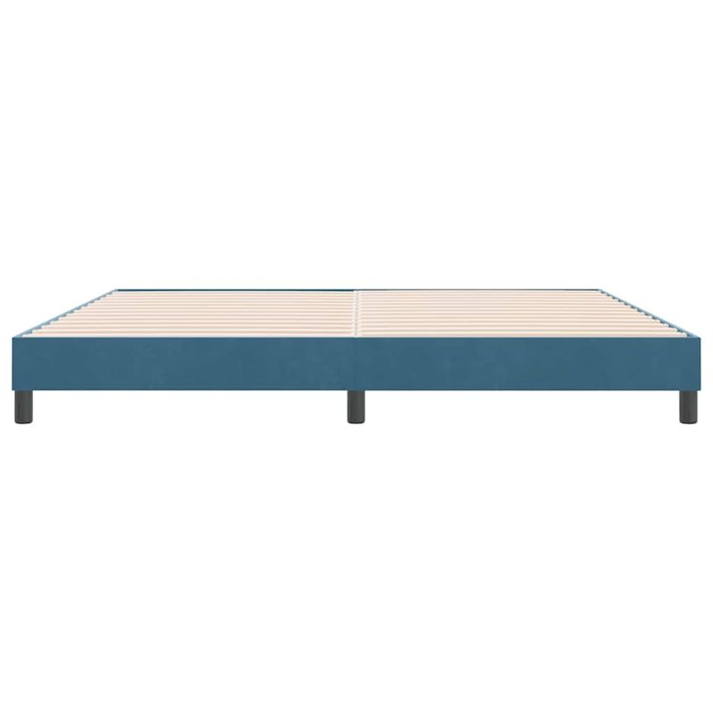 Casa si Gradina - Mobilier - Paturi si accesorii - Paturi - Cadru de pat fara saltea Albastru inchis 180x220 cm catifea - Infinity.ro