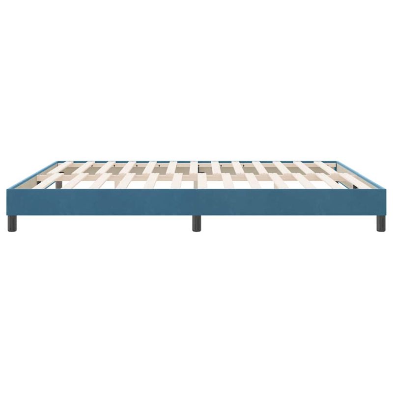 Casa si Gradina - Mobilier - Paturi si accesorii - Paturi - Cadru de pat fara saltea Albastru inchis 180x220 cm catifea - Infinity.ro