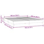 Casa si Gradina - Mobilier - Paturi si accesorii - Paturi - Cadru de pat fara saltea Albastru inchis 180x220 cm catifea - Infinity.ro