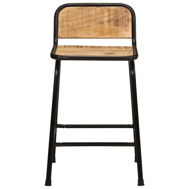 Casa si Gradina - Mobilier - Scaune si fotolii - Scaune - Scaune de bar 4 buc 46x35,5x70 cm lemn masiv Mango brut - Infinity.ro