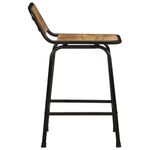 Casa si Gradina - Mobilier - Scaune si fotolii - Scaune - Scaune de bar 4 buc 46x35,5x70 cm lemn masiv Mango brut - Infinity.ro