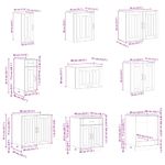 Casa si Gradina - Mobilier - Comode si corpuri - Corpuri bucatarie - Set dulapuri de bucatarie 14 piese „Lucca” gri beton Lemn - Infinity.ro