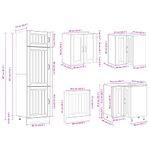 Casa si Gradina - Mobilier - Comode si corpuri - Corpuri bucatarie - Set dulapuri de bucatarie 14 piese „Lucca” gri beton Lemn - Infinity.ro