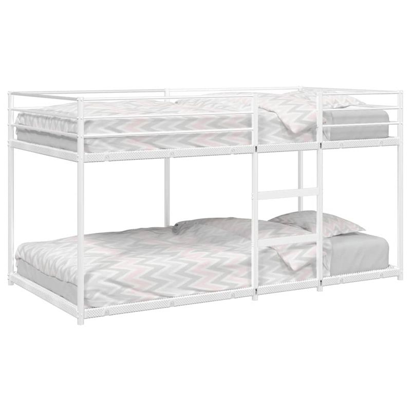 Casa si Gradina - Mobilier - Paturi si accesorii - Paturi - Pat supraetajat fara saltea alb 100x200 cm otel - Infinity.ro
