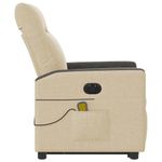 Ingrijire personala si Cosmetice - Sanatate si wellness - Articole wellness - Fotolii de masaj - Fotoliu electric de masaj rabatabil cu ridicare, crem, textil - Infinity.ro