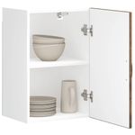 Casa si Gradina - Mobilier - Comode si corpuri - Corpuri bucatarie - Dulap de bucatarie "Lucca" din lemn de stejar afumat, model 1x dulap de perete (1 ușă), mărime 40x31x60 cm - Infinity.ro