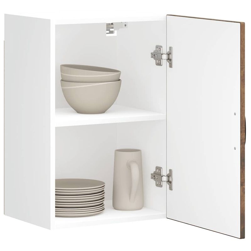 Casa si Gradina - Mobilier - Comode si corpuri - Corpuri bucatarie - Dulap de bucatarie "Lucca" din lemn de stejar afumat, model 1x dulap de perete (1 ușă), mărime 40x31x60 cm - Infinity.ro