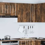Casa si Gradina - Mobilier - Comode si corpuri - Corpuri bucatarie - Dulap de bucatarie "Lucca" din lemn de stejar afumat, model 1x dulap de perete (1 ușă), mărime 40x31x60 cm - Infinity.ro