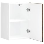 Casa si Gradina - Mobilier - Comode si corpuri - Corpuri bucatarie - Dulap de bucatarie "Lucca" din lemn de stejar afumat, model 1x dulap de perete (1 ușă), mărime 40x31x60 cm - Infinity.ro