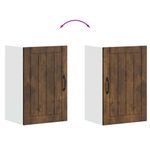 Casa si Gradina - Mobilier - Comode si corpuri - Corpuri bucatarie - Dulap de bucatarie "Lucca" din lemn de stejar afumat, model 1x dulap de perete (1 ușă), mărime 40x31x60 cm - Infinity.ro