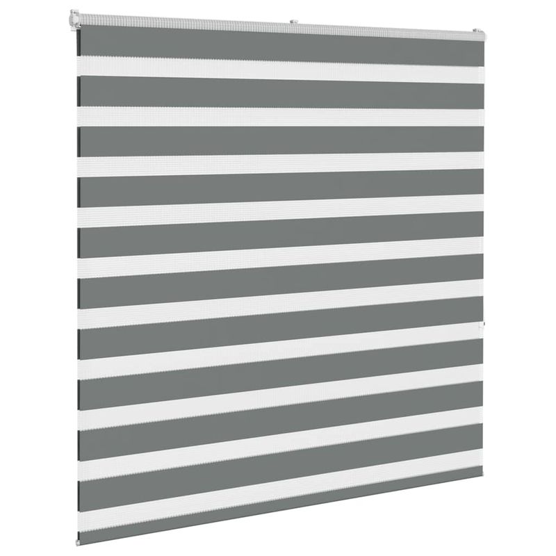 Casa si Gradina - Textile si covoare - Rulouri si jaluzele - Jaluzea tip zebra gri inchis latime tesatura 135,9 cm poliester, mărime 140x150 cm - Infinity.ro