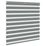 Casa si Gradina - Textile si covoare - Rulouri si jaluzele - Jaluzea tip zebra gri inchis latime tesatura 135,9 cm poliester, mărime 140x150 cm - Infinity.ro