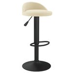 Casa si Gradina - Mobilier - Scaune si fotolii - Scaune - Scaun de bar, crem, catifea - Infinity.ro