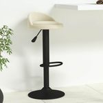 Casa si Gradina - Mobilier - Scaune si fotolii - Scaune - Scaun de bar, crem, catifea - Infinity.ro