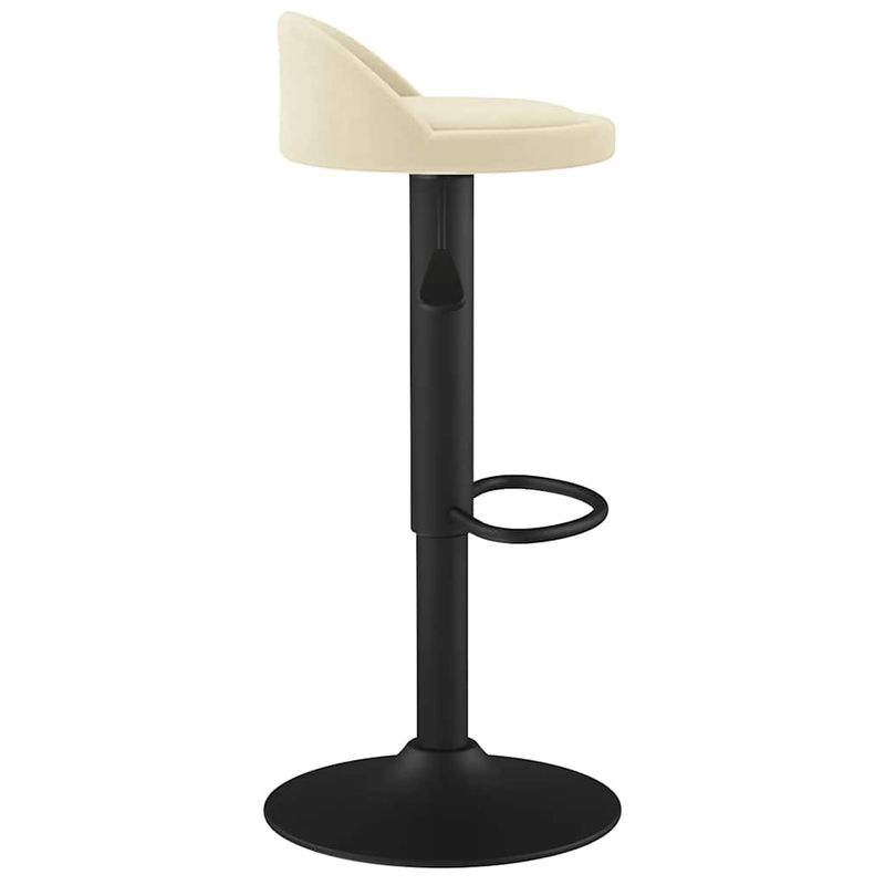Casa si Gradina - Mobilier - Scaune si fotolii - Scaune - Scaun de bar, crem, catifea - Infinity.ro