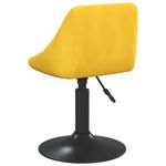 Casa si Gradina - Mobilier - Scaune si fotolii - Scaune - Scaune de bucatarie pivotante, 2 buc., galben mustar, catifea - Infinity.ro