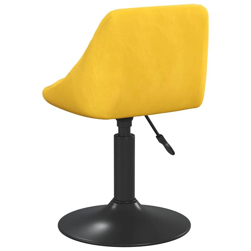 Casa si Gradina - Mobilier - Scaune si fotolii - Scaune - Scaune de bucatarie pivotante, 2 buc., galben mustar, catifea - Infinity.ro