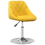 Casa si Gradina - Mobilier - Scaune si fotolii - Scaune - Scaune de bucatarie pivotante, 2 buc., galben mustar, catifea - Infinity.ro