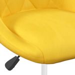 Casa si Gradina - Mobilier - Scaune si fotolii - Scaune - Scaune de bucatarie pivotante, 2 buc., galben mustar, catifea - Infinity.ro