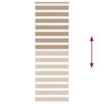 Casa si Gradina - Textile si covoare - Rulouri si jaluzele - Jaluzea tip zebra 70x230 cm latime tesatura 65,9 cm poliester, sand brown - Infinity.ro