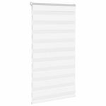 Casa si Gradina - Textile si covoare - Rulouri si jaluzele - Jaluzea tip zebra alb latime tesatura 85,9 cm poliester, mărime 90x100 cm - Infinity.ro