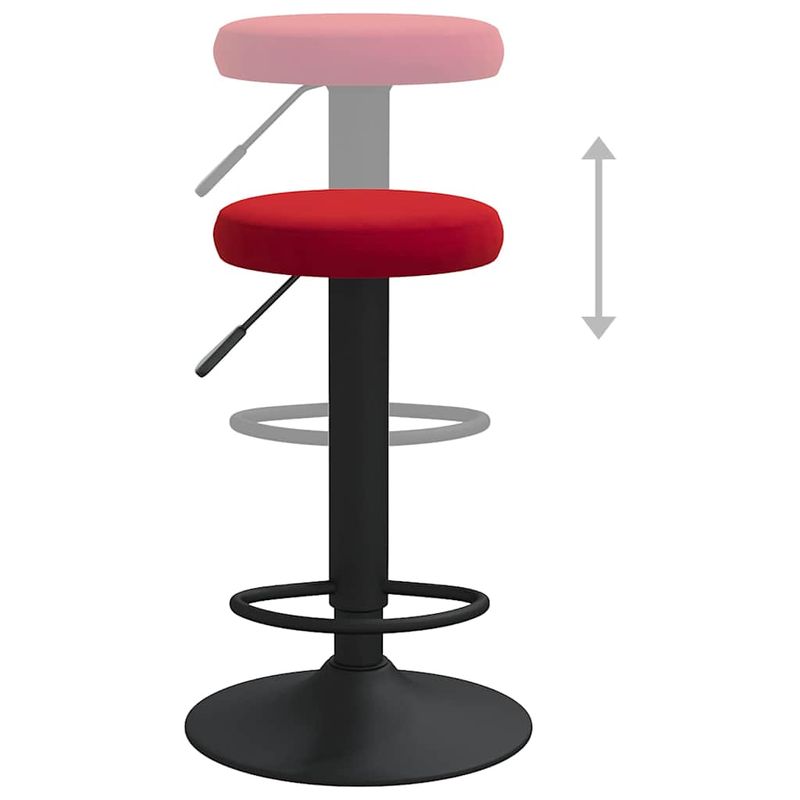Casa si Gradina - Mobilier - Scaune si fotolii - Scaune - Scaune de bar, 2 buc., rosu vin, catifea - Infinity.ro