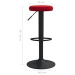Casa si Gradina - Mobilier - Scaune si fotolii - Scaune - Scaune de bar, 2 buc., rosu vin, catifea - Infinity.ro