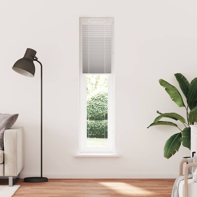 Casa si Gradina - Textile si covoare - Rulouri si jaluzele - Jaluza plisata gri deschis 50x200 cm Latime tesatura 49,4 cm - Infinity.ro