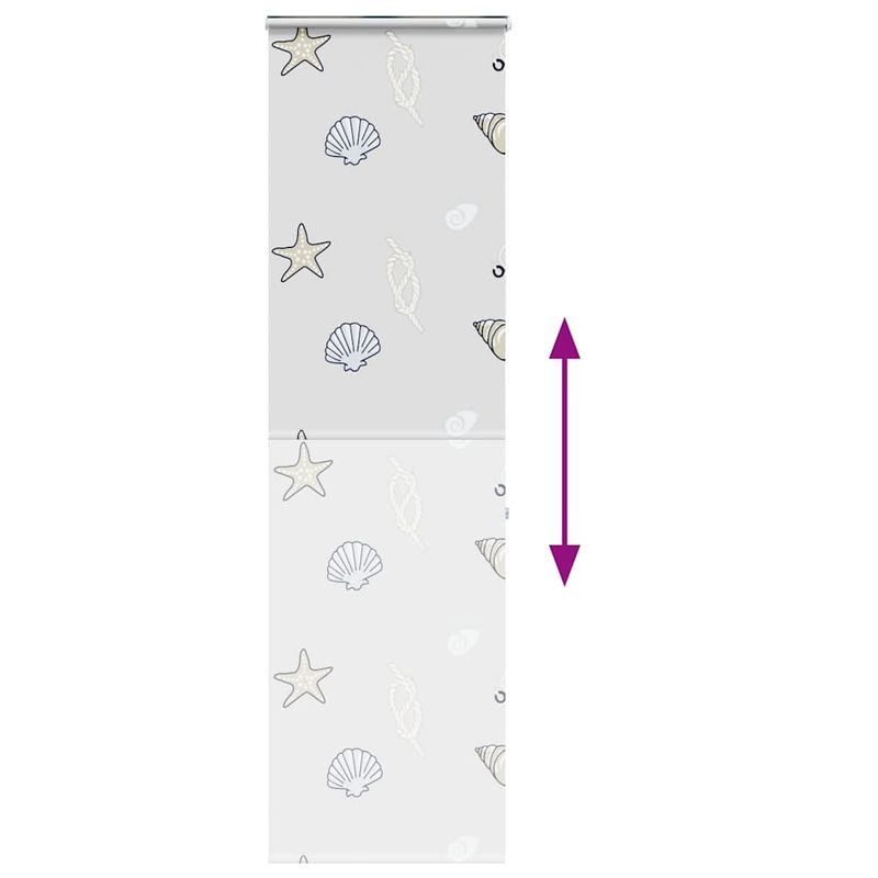 Casa si Gradina - Textile si covoare - Rulouri si jaluzele - Jaluza cu role de dus cu caseta 80x240 cm latime material 76 cm, stea de mare - Infinity.ro
