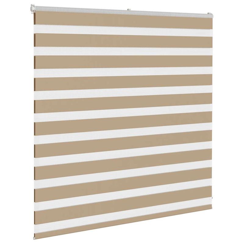 Casa si Gradina - Textile si covoare - Rulouri si jaluzele - Jaluzea tip zebra 145x100 cm latime tesatura 140,9 cm poliester, sand brown - Infinity.ro