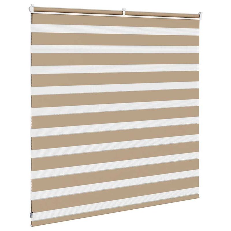 Casa si Gradina - Textile si covoare - Rulouri si jaluzele - Jaluzea tip zebra 145x100 cm latime tesatura 140,9 cm poliester, sand brown - Infinity.ro