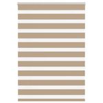 Casa si Gradina - Textile si covoare - Rulouri si jaluzele - Jaluzea tip zebra 100x150 cm latime tesatura 95,9 cm poliester, sand brown - Infinity.ro