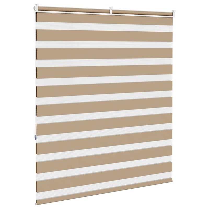 Casa si Gradina - Textile si covoare - Rulouri si jaluzele - Jaluzea tip zebra 100x150 cm latime tesatura 95,9 cm poliester, sand brown - Infinity.ro