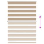 Casa si Gradina - Textile si covoare - Rulouri si jaluzele - Jaluzea tip zebra 100x150 cm latime tesatura 95,9 cm poliester, sand brown - Infinity.ro