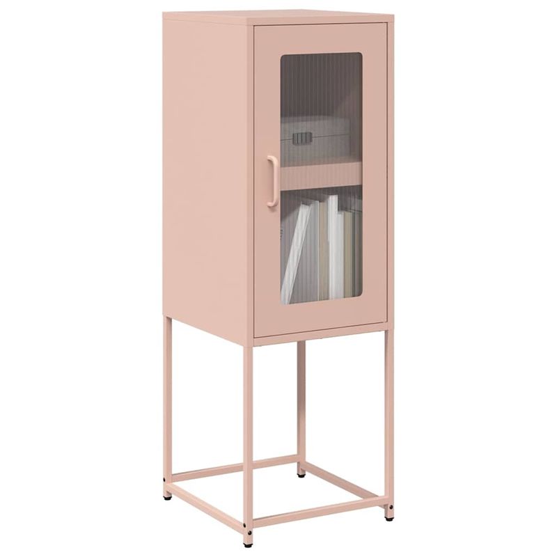 Casa si Gradina - Mobilier - Comode si corpuri - Comode - Dulap, roz, 36x39x107 cm, otel laminat la rece - Infinity.ro