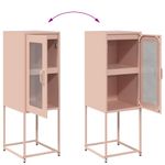 Casa si Gradina - Mobilier - Comode si corpuri - Comode - Dulap, roz, 36x39x107 cm, otel laminat la rece - Infinity.ro