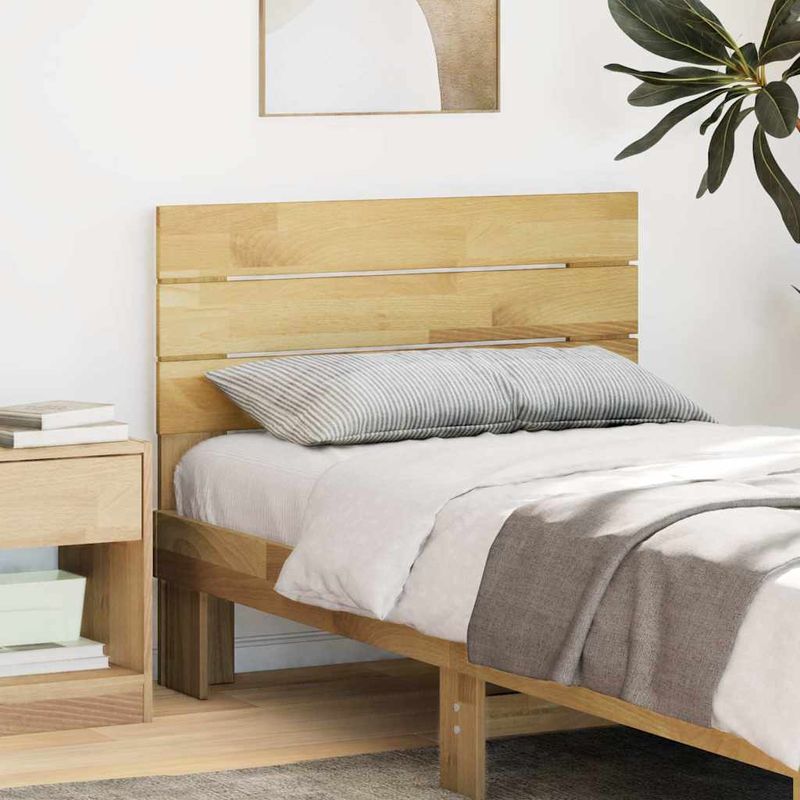 Casa si Gradina - Mobilier - Paturi si accesorii - Accesorii paturi - Tablie de pat 90 cm din lemn masiv de stejar - Infinity.ro