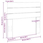 Casa si Gradina - Mobilier - Paturi si accesorii - Accesorii paturi - Tablie de pat 90 cm din lemn masiv de stejar - Infinity.ro